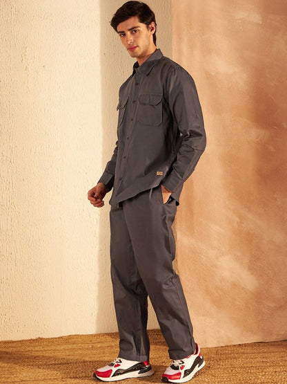 Pure Cotton Shirt With Trousers Co-Ords