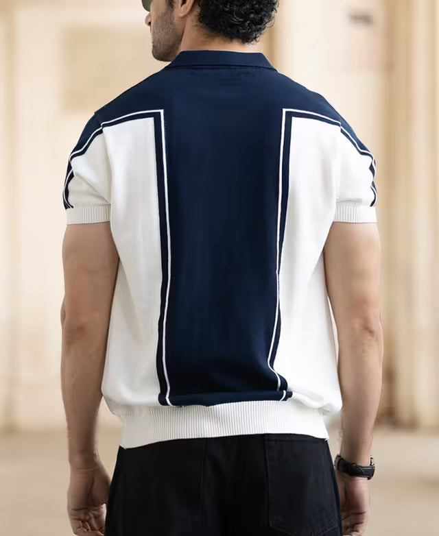 Navy Regular Fit Half Sleeve T-Shirt