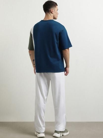 Men Oversized Colorblock Co-ords