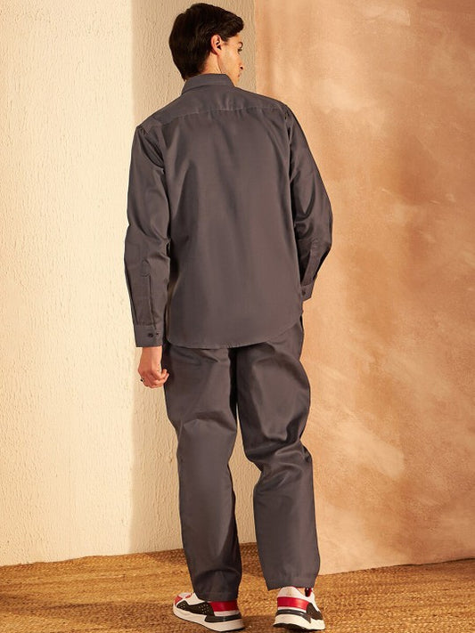 Pure Cotton Shirt With Trousers Co-Ords
