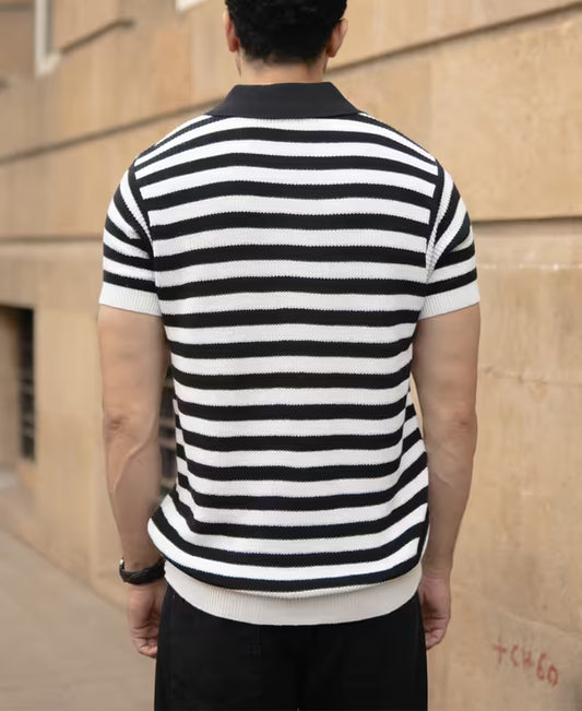 Black And White Stripe T-Shirt