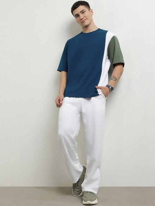 Men Oversized Colorblock Co-ords