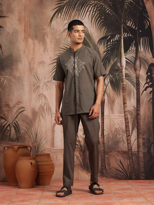 Pure Cotton Embroidered Co-Ords
