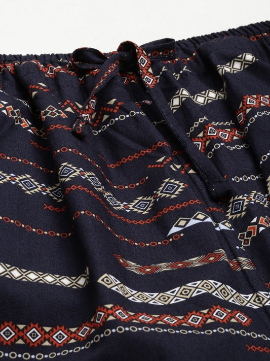 Men Pure Cotton Printed Co-Ords