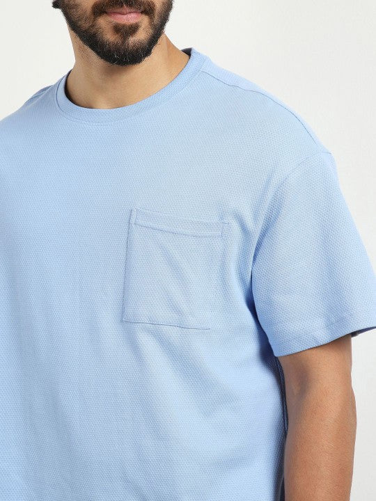 Oversized Textured T-shirt and shorts Co-ord Set