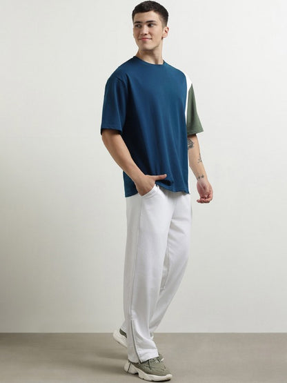 Men Oversized Colorblock Co-ords
