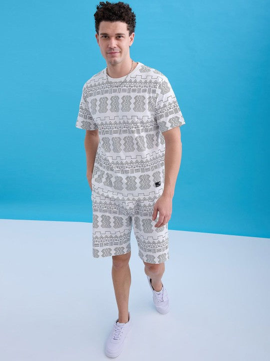 Printed T-Shirt With Shorts Co-Ords