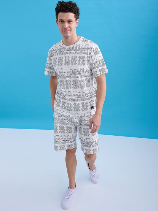 Printed T-Shirt With Shorts Co-Ords