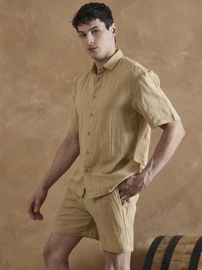 Cotton Shirt With Shorts Co-Ords