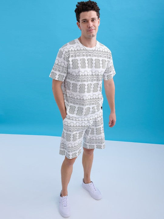 Printed T-Shirt With Shorts Co-Ords
