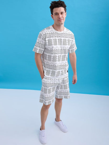 Printed T-Shirt With Shorts Co-Ords